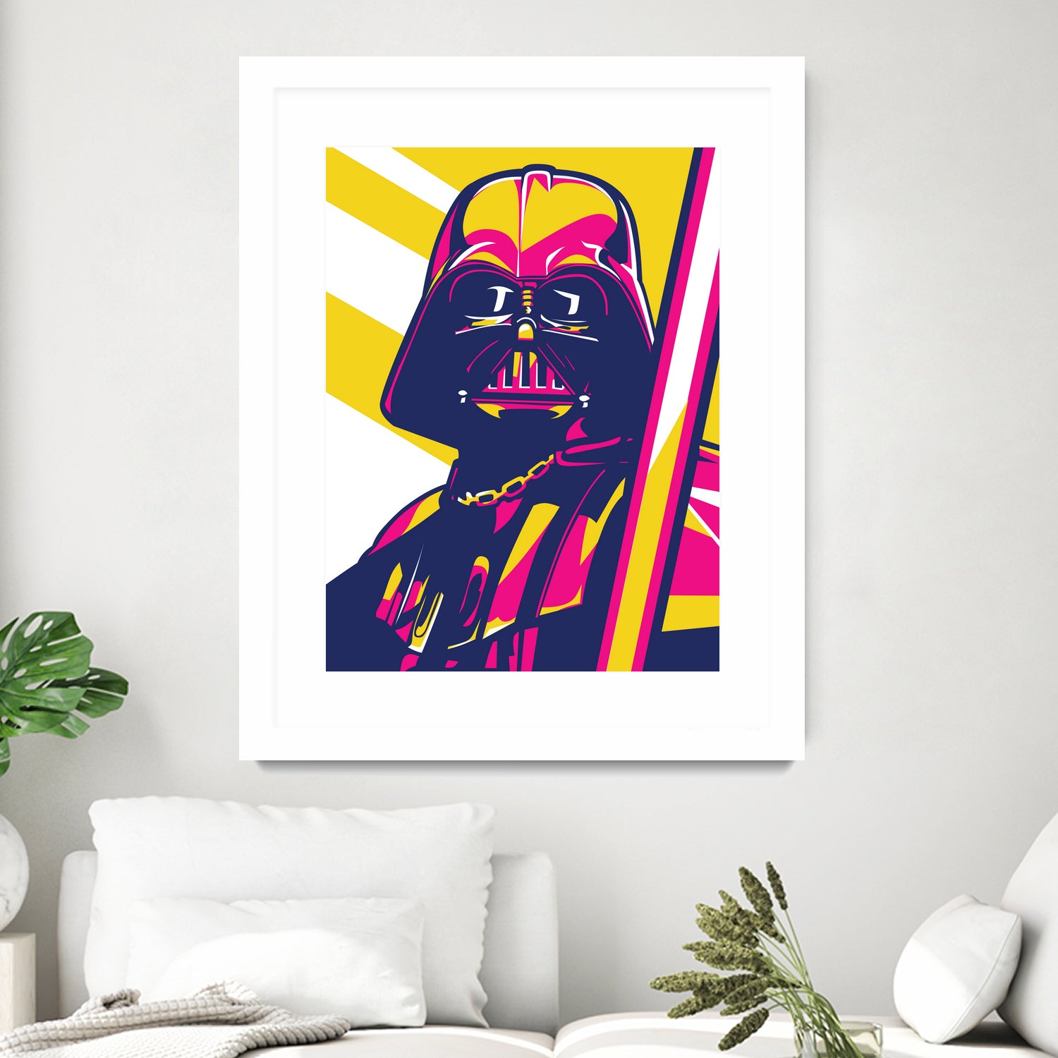 Darth Vader by Art Style on GIANT ART - orange vector illustration