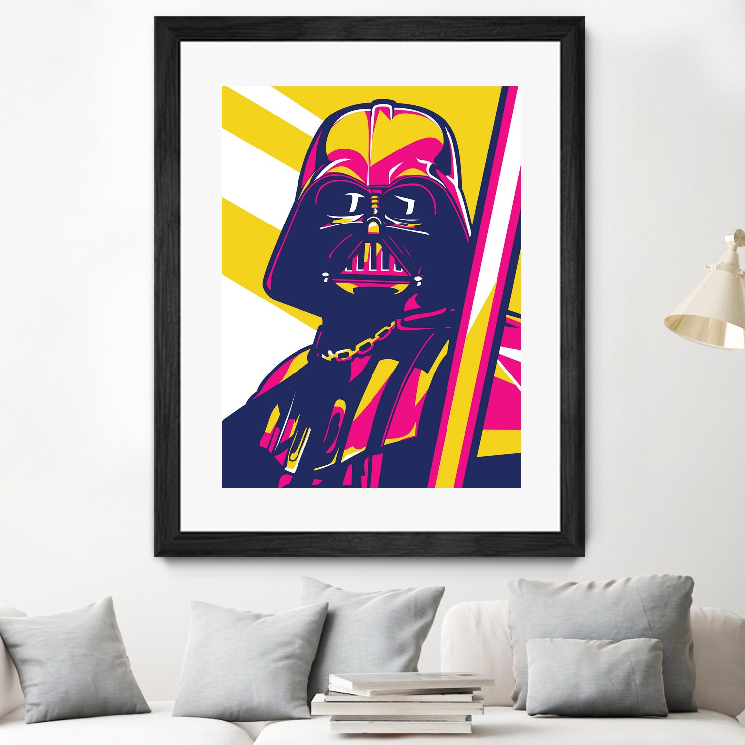 Darth Vader by Art Style on GIANT ART - orange vector illustration