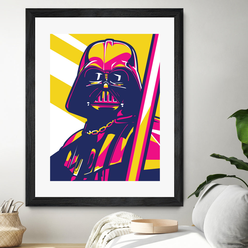 Darth Vader by Art Style on GIANT ART - orange vector illustration