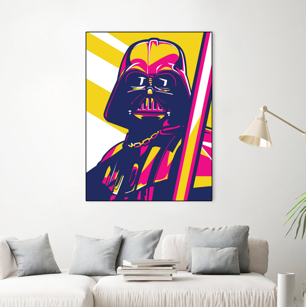 Darth Vader by Art Style on GIANT ART - orange vector illustration