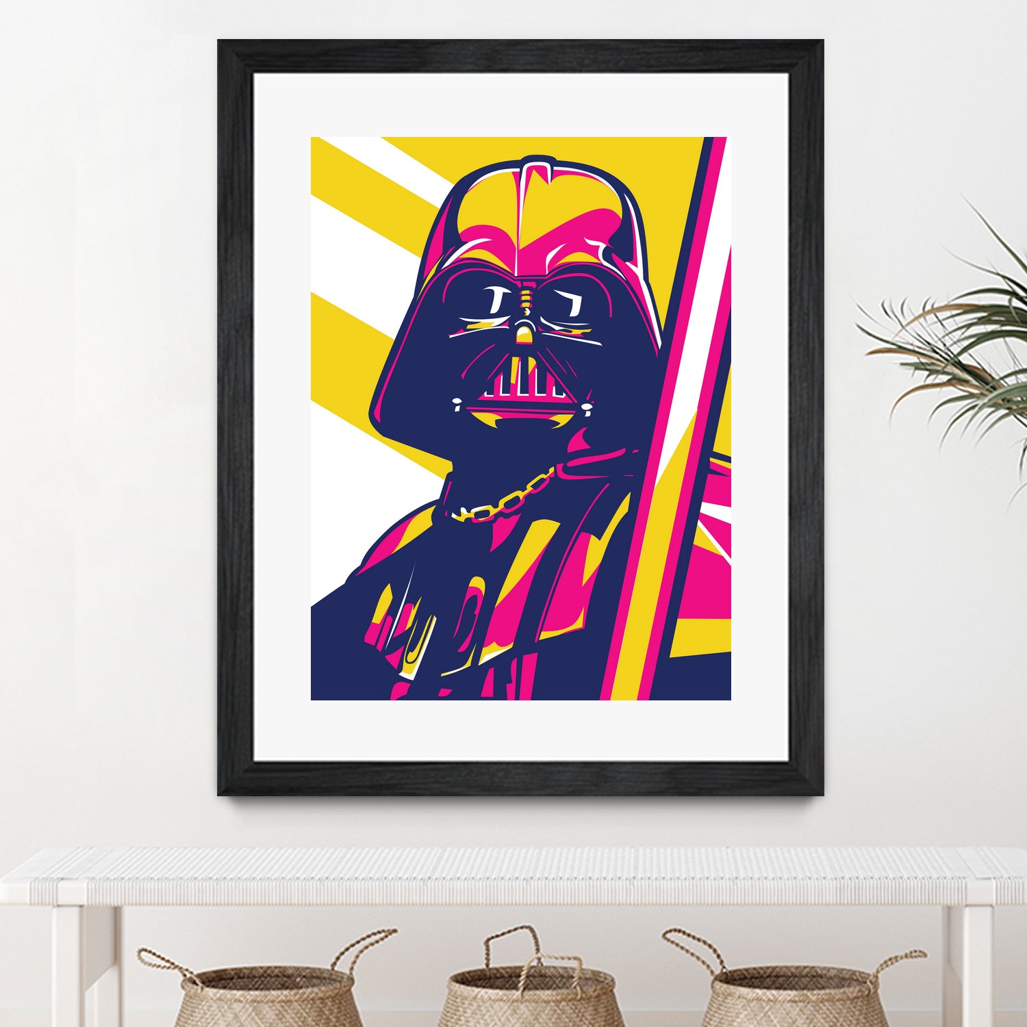 Darth Vader by Art Style on GIANT ART - orange vector illustration