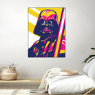 Darth Vader by Art Style on GIANT ART - orange vector illustration