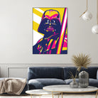 Darth Vader by Art Style on GIANT ART - orange vector illustration