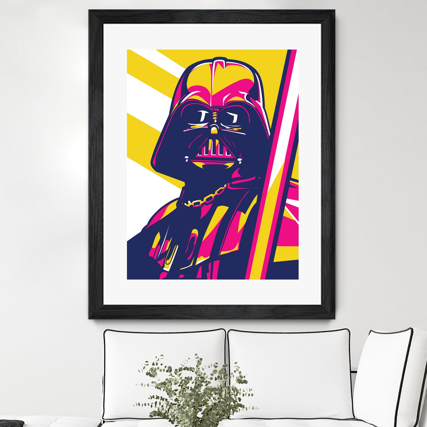 Darth Vader by Art Style on GIANT ART - orange vector illustration