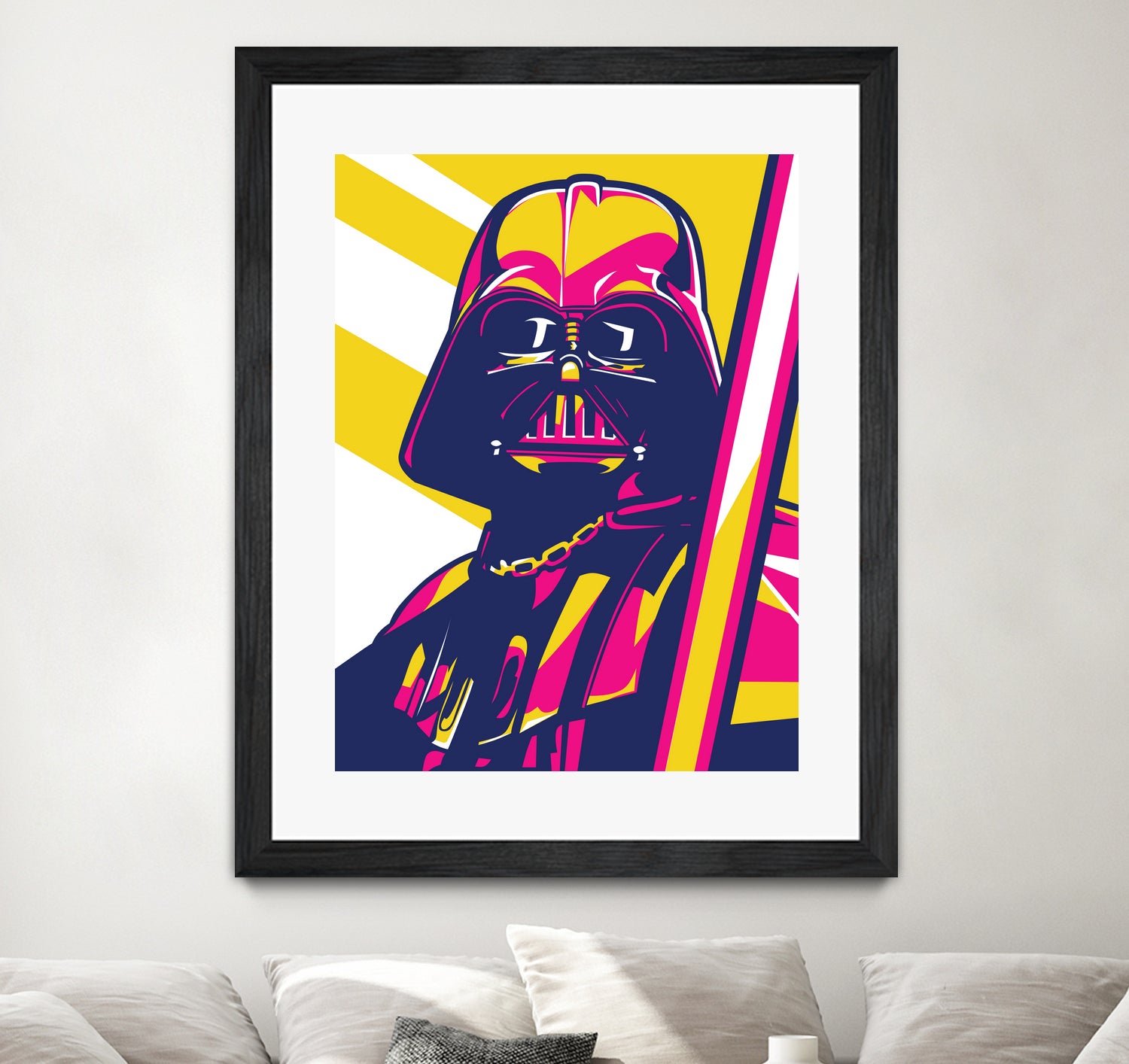 Darth Vader by Art Style on GIANT ART - orange vector illustration