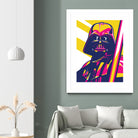 Darth Vader by Art Style on GIANT ART - orange vector illustration