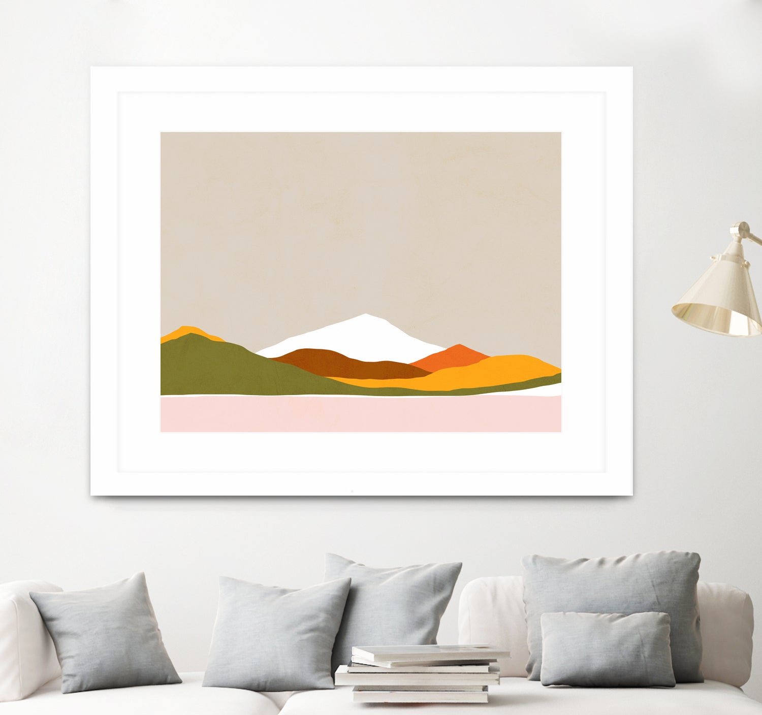 Minimal Landscape 1. Spring by Dominique Van Roey on GIANT ART - white digital drawing