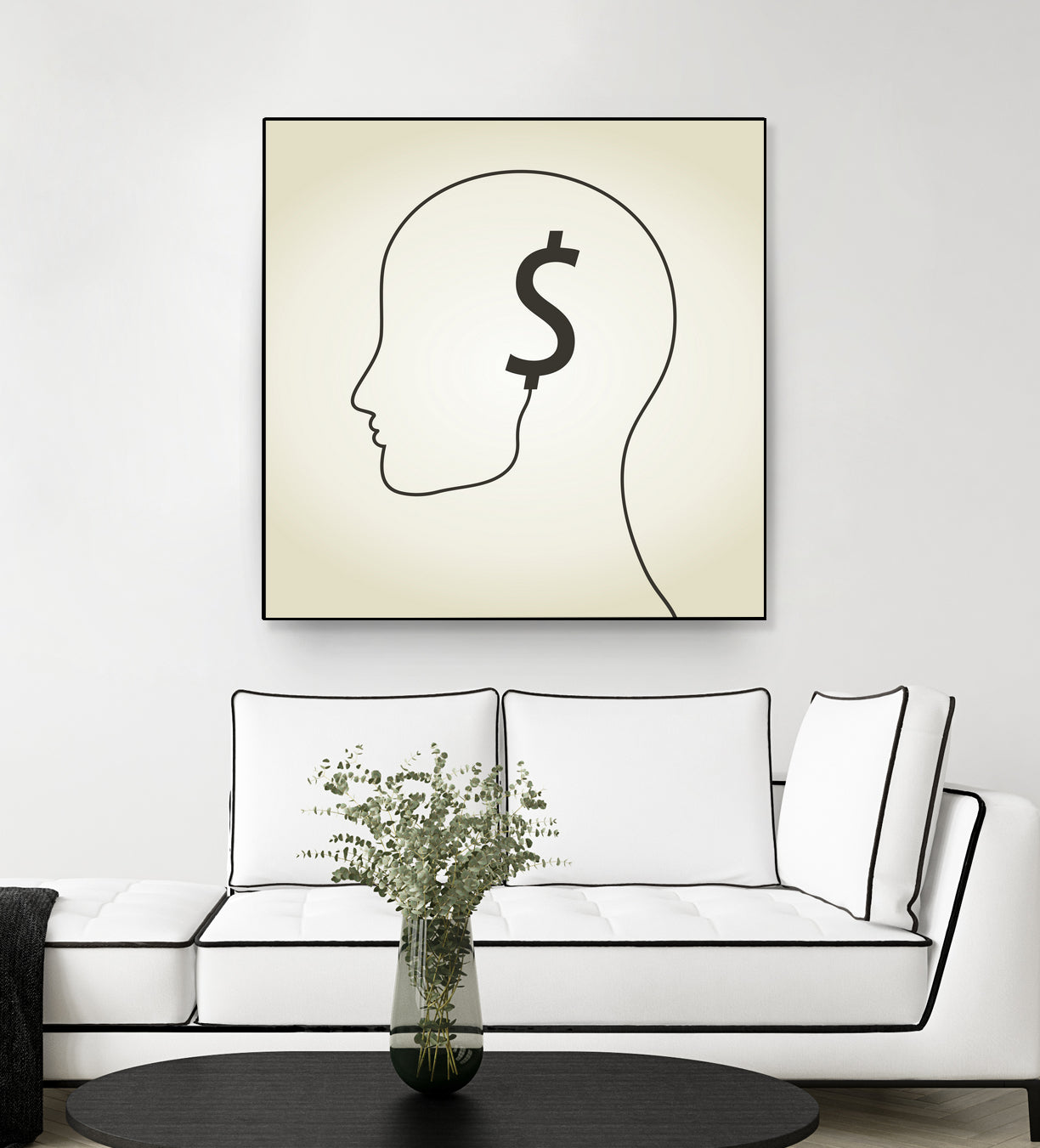 Dollar a head by Aleksandr Vector on GIANT ART - white vector illustration