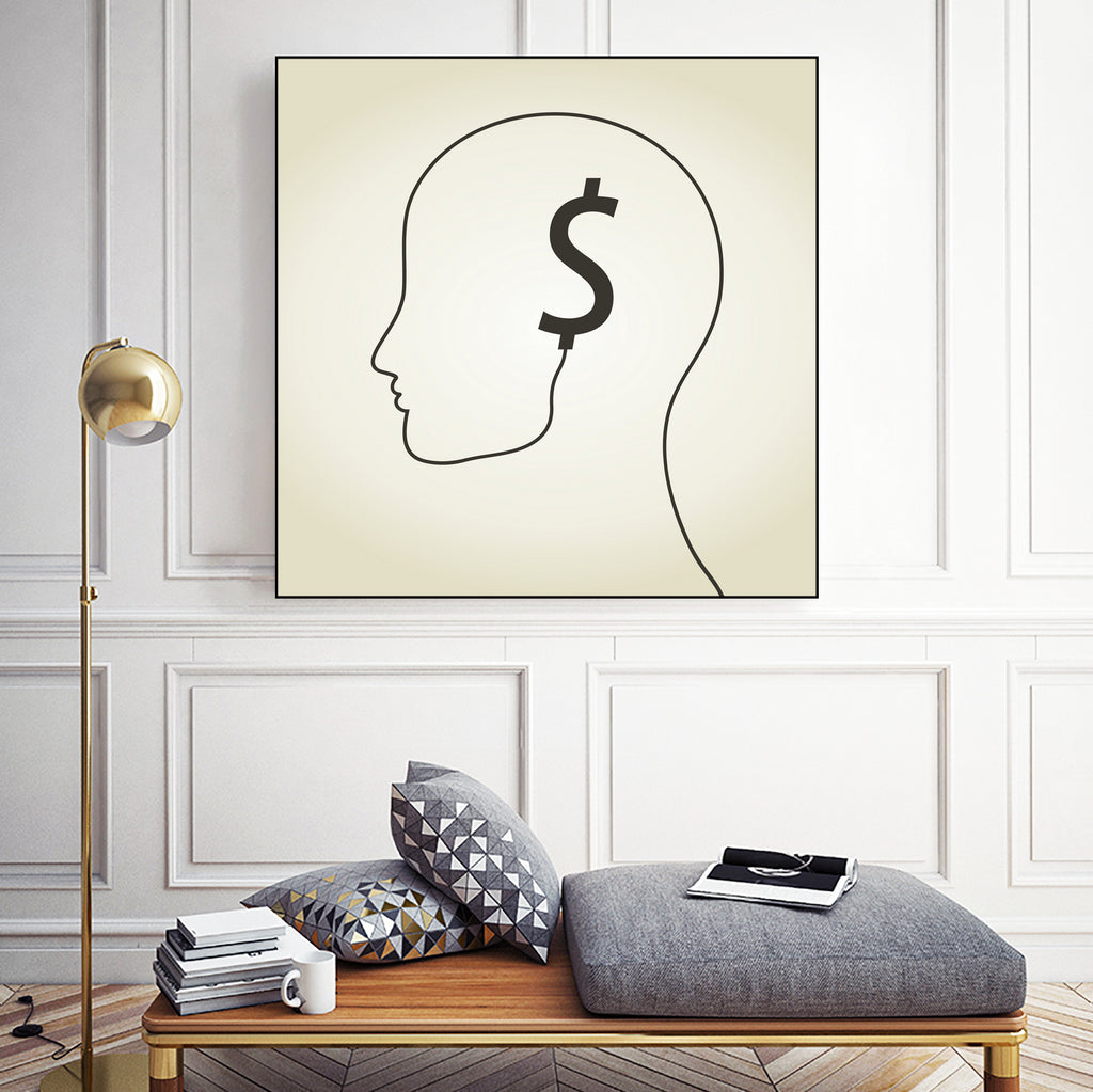 Dollar a head by Aleksandr Vector on GIANT ART - white vector illustration