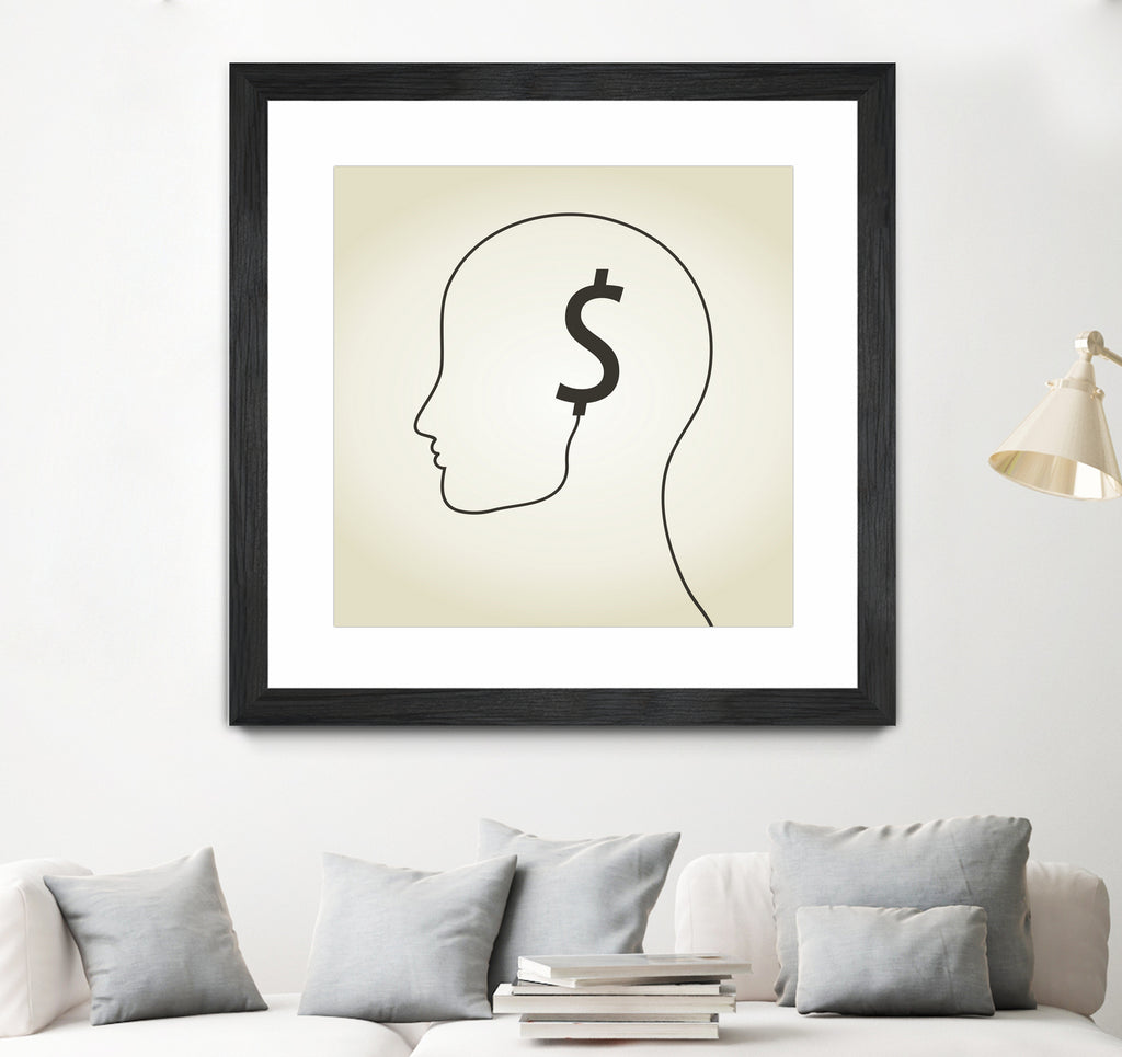 Dollar a head by Aleksandr Vector on GIANT ART - white vector illustration