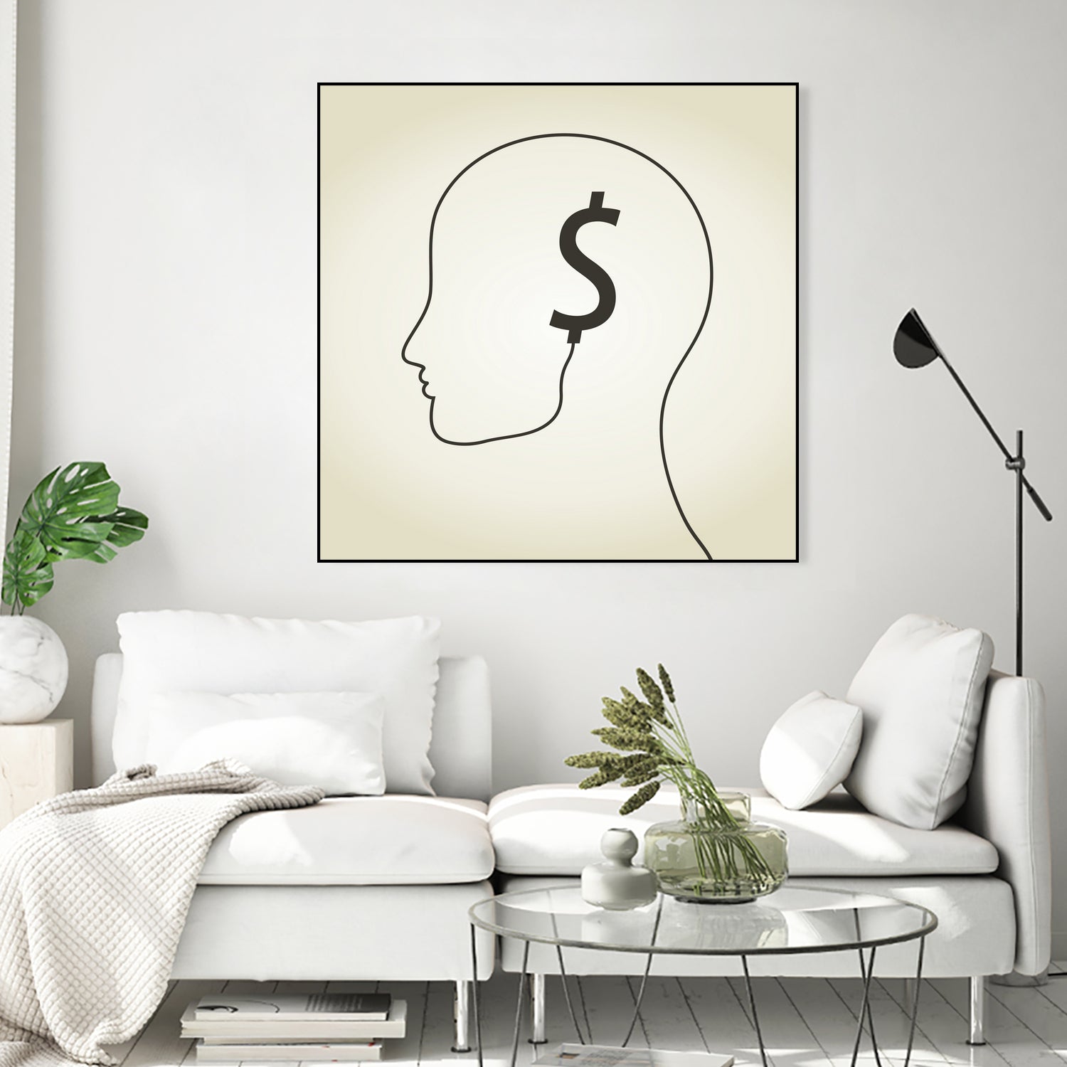 Dollar a head by Aleksandr Vector on GIANT ART - white vector illustration