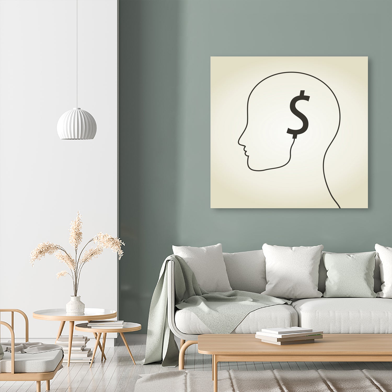 Dollar a head by Aleksandr Vector on GIANT ART - white vector illustration