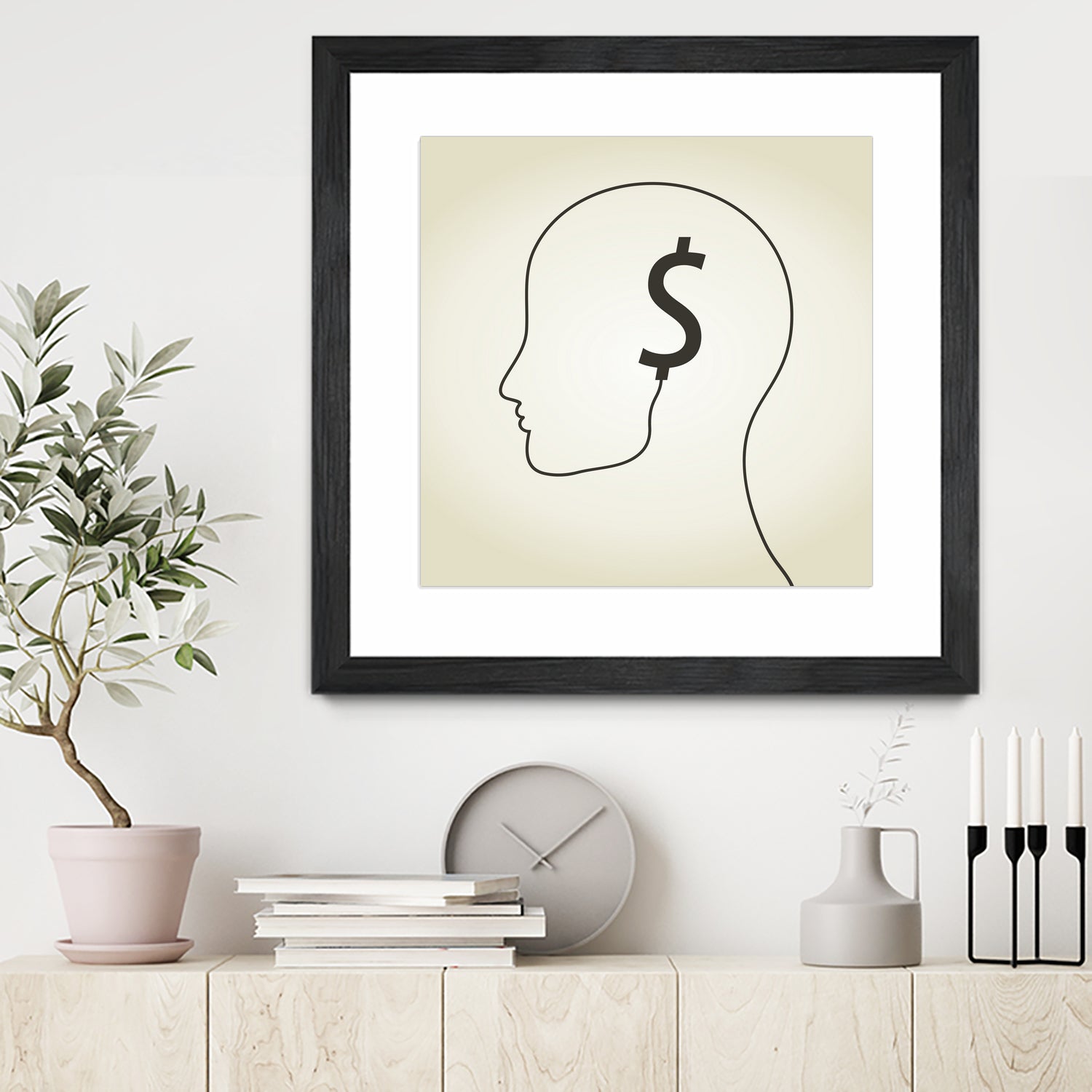 Dollar a head by Aleksandr Vector on GIANT ART - white vector illustration