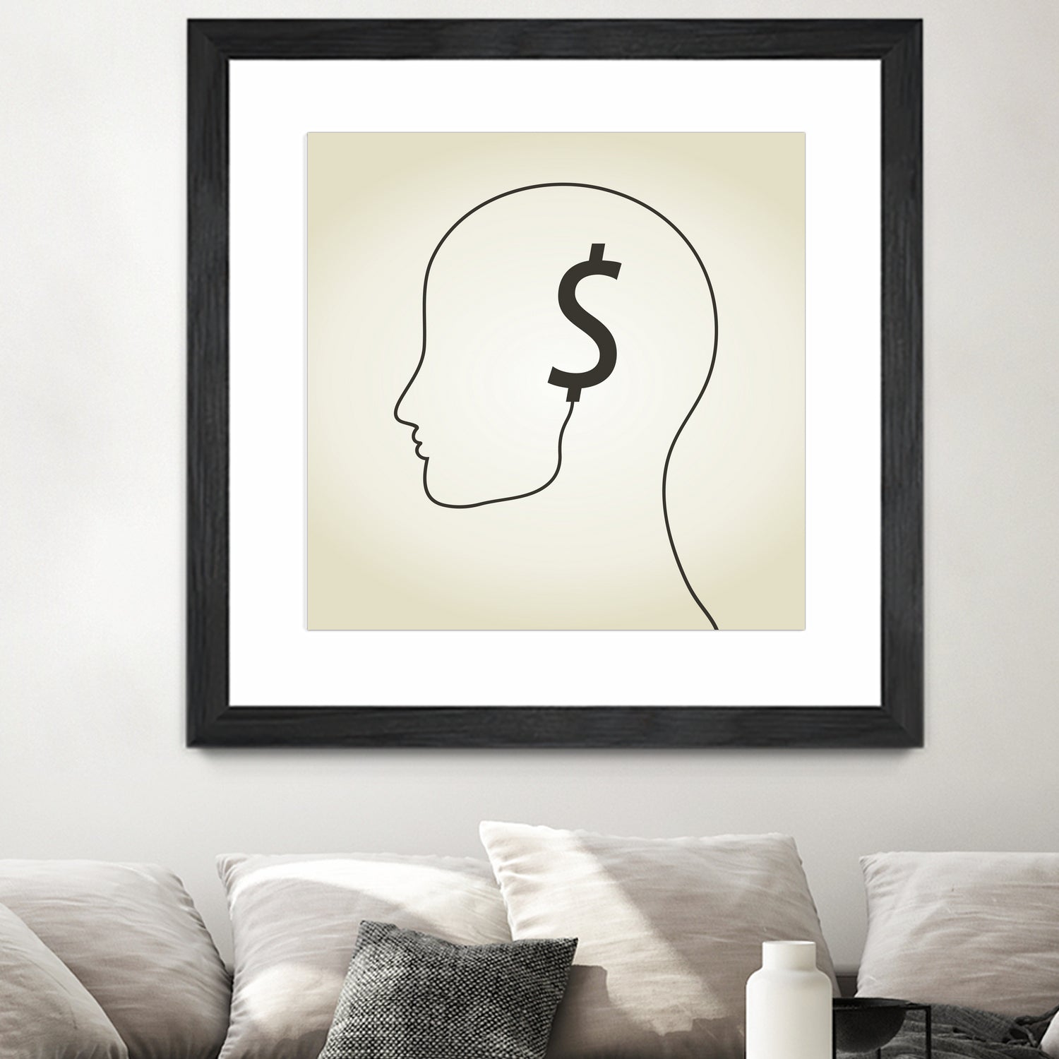 Dollar a head by Aleksandr Vector on GIANT ART - white vector illustration