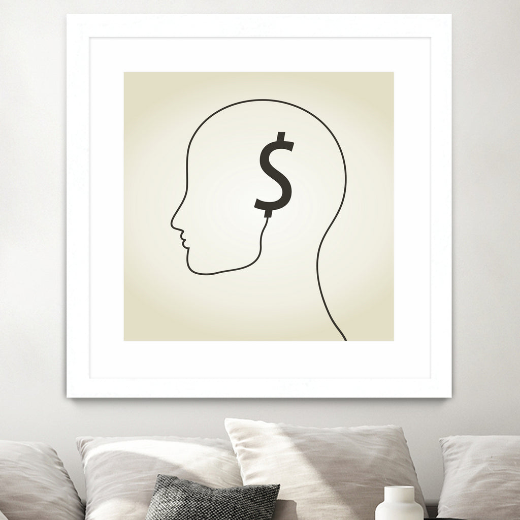 Dollar a head by Aleksandr Vector on GIANT ART - white vector illustration