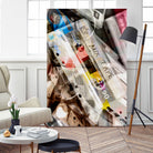 RETRO LOVE #3 by Sara Bernini on GIANT ART - gray digital painting