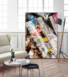 RETRO LOVE #3 by Sara Bernini on GIANT ART - gray digital painting