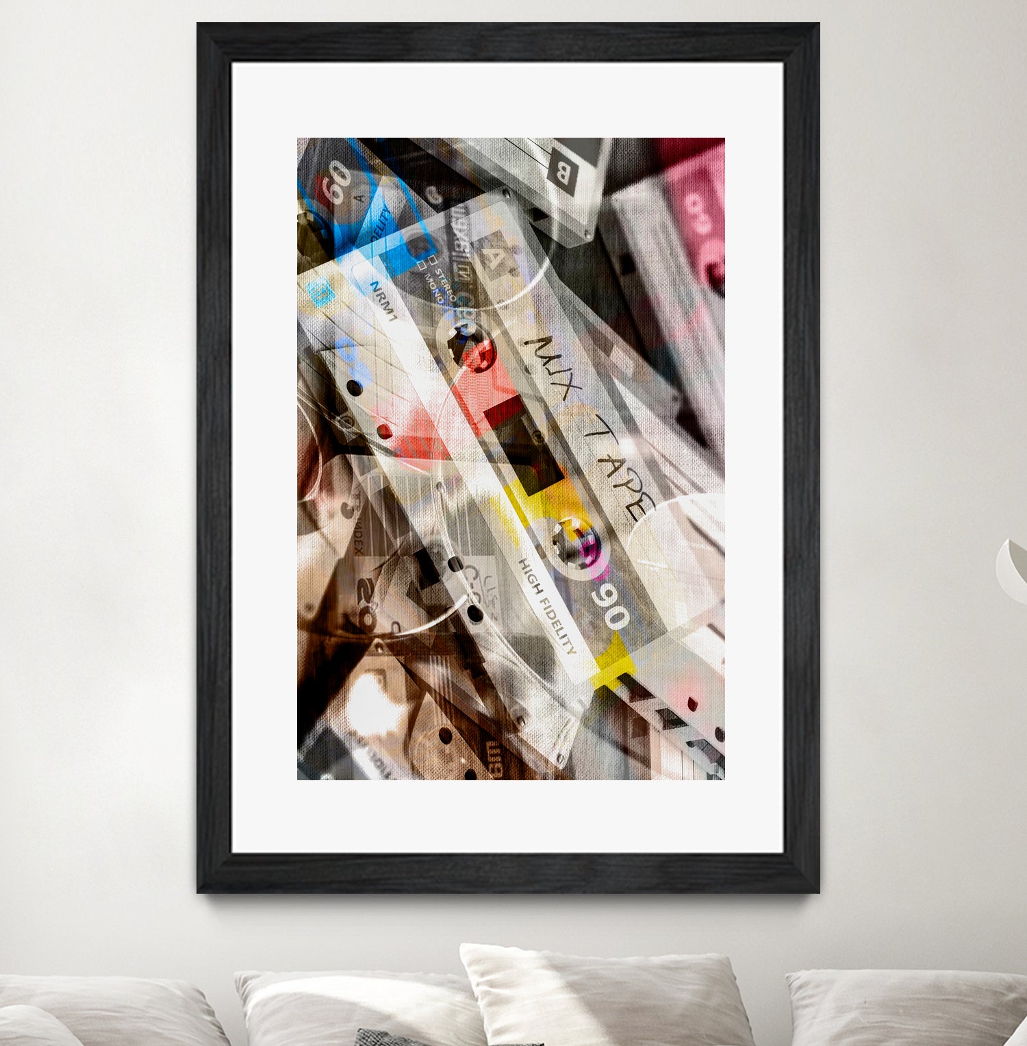 RETRO LOVE #3 by Sara Bernini on GIANT ART - gray digital painting