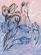 tulips graphic by Anna Podufalova on GIANT ART - white digital drawing