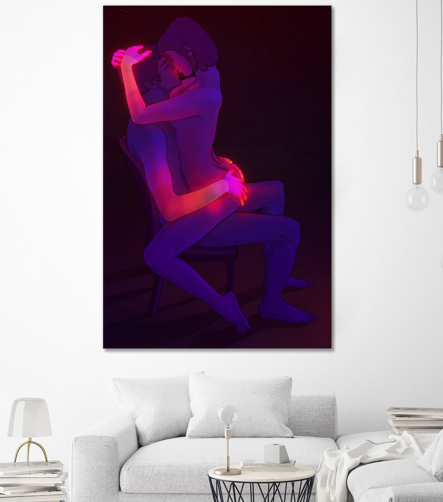 Intimate Connection (Remake of 2016 version) by Francois Martin Painchaud on GIANT ART - red digital drawing