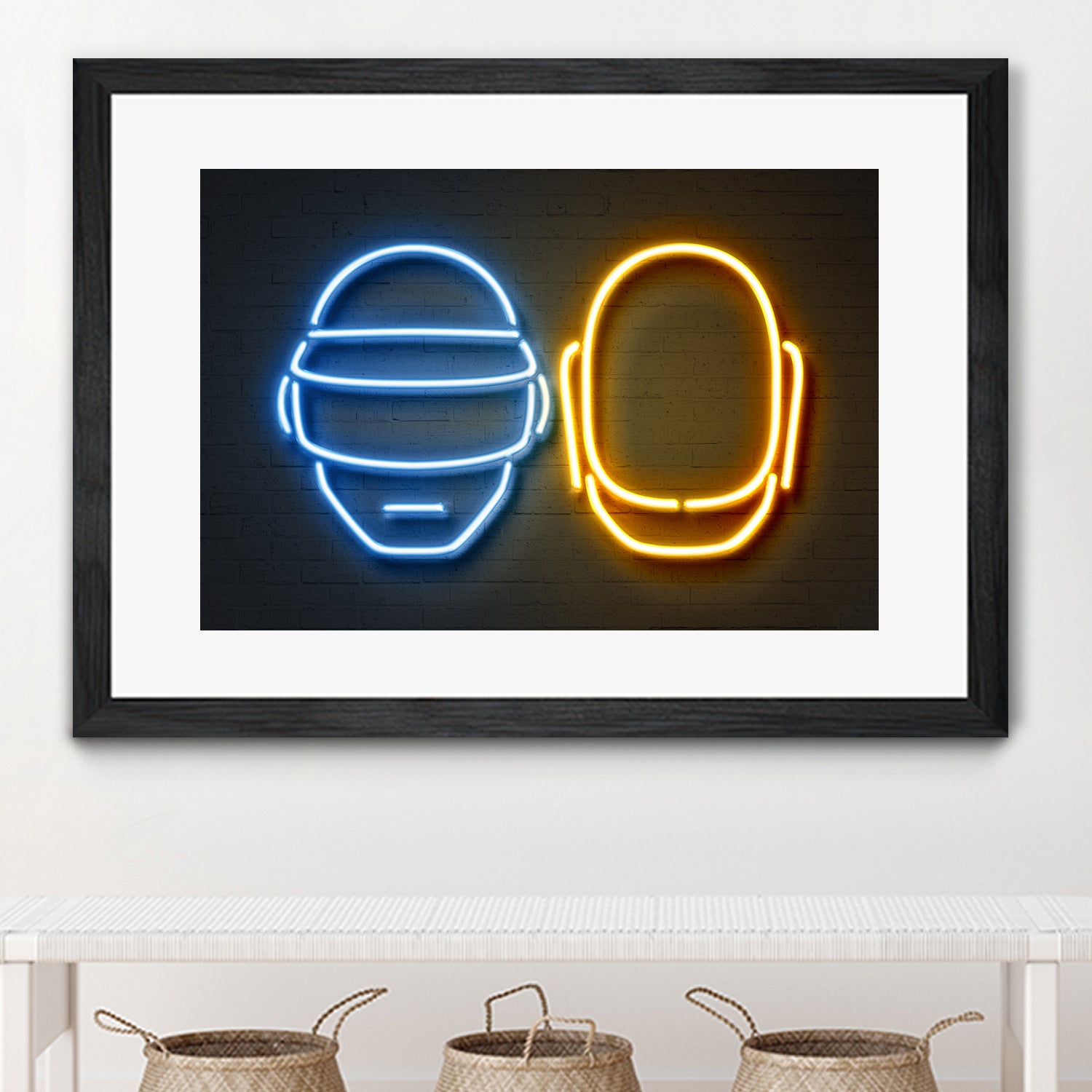 Daft Punk by Octavian Mihai Mielu on GIANT ART - blue character design