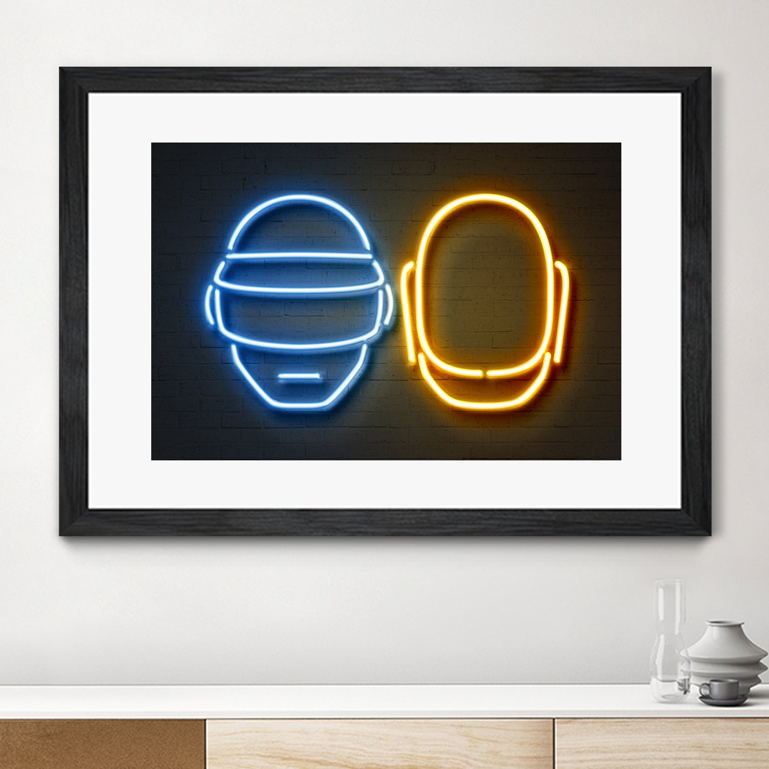 Daft Punk by Octavian Mihai Mielu on GIANT ART - blue character design