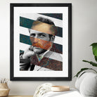 Van Gogh's Self Portrait & Paul Newman by Luigi Tarini on GIANT ART - orange photo manipulation