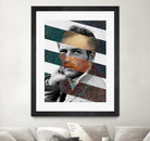 Van Gogh's Self Portrait & Paul Newman by Luigi Tarini on GIANT ART - orange photo manipulation