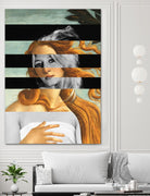 LA VENUS BLONDE - Pop Retro Collage, Mashup, Pop Art by Luigi Tarini on GIANT ART - gray photo manipulation