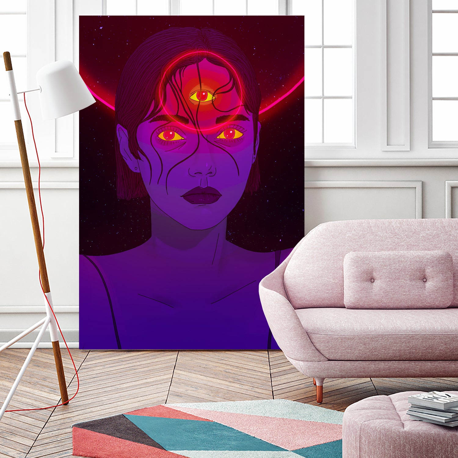 Psychonaut Girl by Francois Martin Painchaud on GIANT ART - fuchsia character design