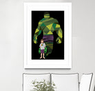 Girl Smash by Jason Ratliff on GIANT ART - green digital painting