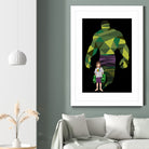 Girl Smash by Jason Ratliff on GIANT ART - green digital painting