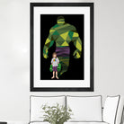 Girl Smash by Jason Ratliff on GIANT ART - green digital painting