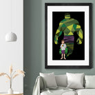 Girl Smash by Jason Ratliff on GIANT ART - green digital painting