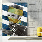 Van Gogh's Self Portrait and Clint Eastwood by Luigi Tarini on GIANT ART - blue photo manipulation