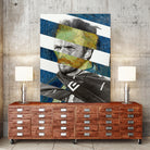 Van Gogh's Self Portrait and Clint Eastwood by Luigi Tarini on GIANT ART - blue photo manipulation