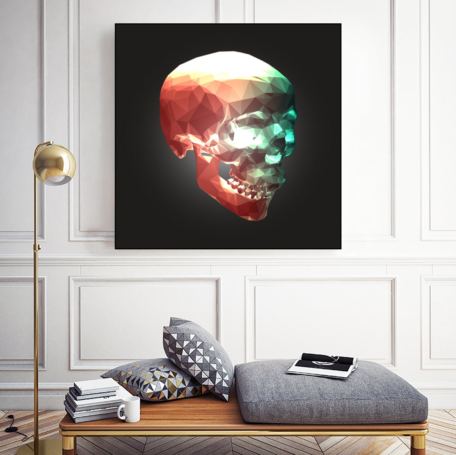 Crystal Skull by Aimer Heinz on GIANT ART - red 3d art