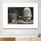 Indiana Jones Surprised Mistery Damned Hidden Treasur by Luis Lonn on GIANT ART - black cartooning