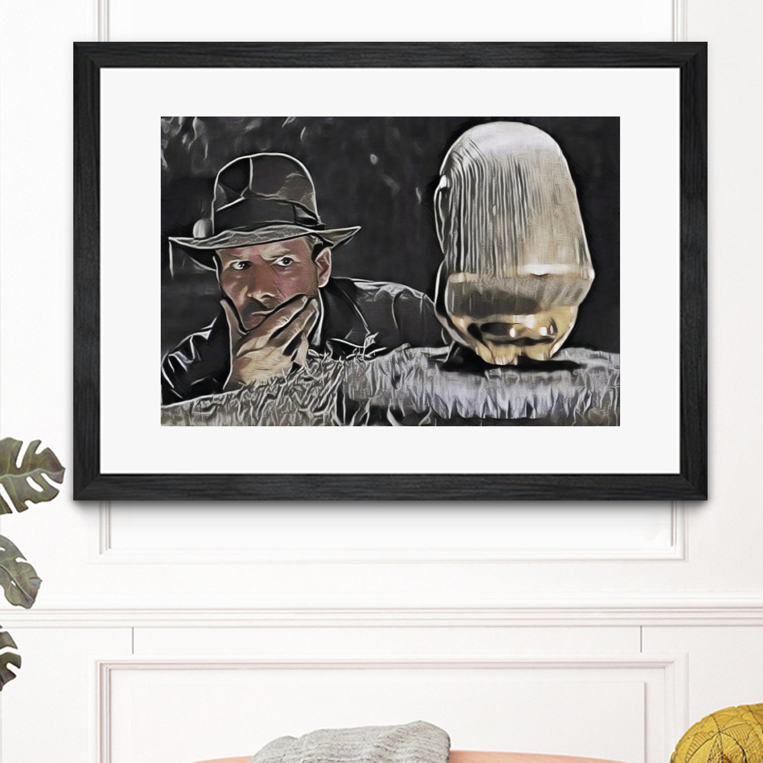 Indiana Jones Surprised Mistery Damned Hidden Treasur by Luis Lonn on GIANT ART - black cartooning