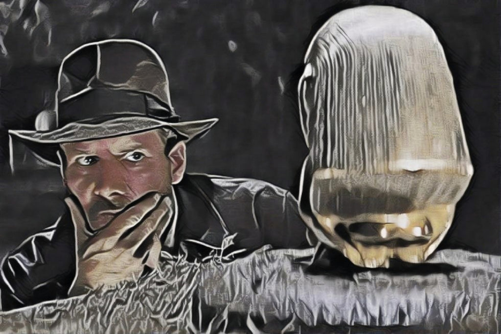 Indiana Jones Surprised Mistery Damned Hidden Treasur by Luis Lonn on GIANT ART - black cartooning