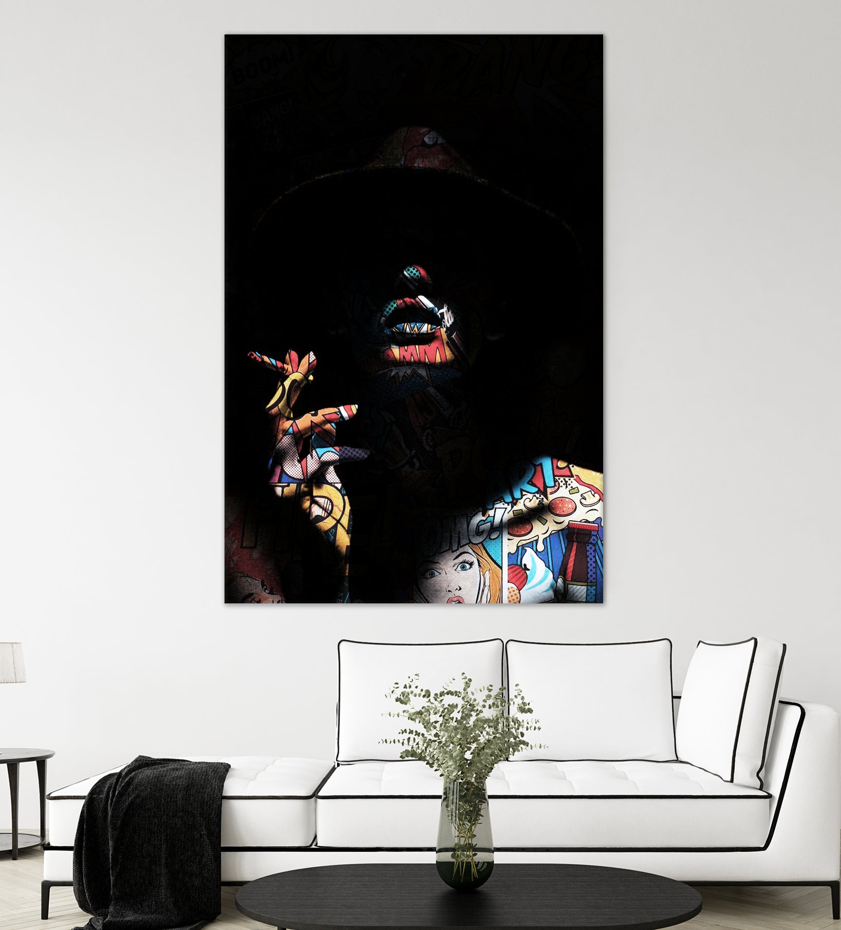 Pop art in the shadows by Menelaos Trompoukis on GIANT ART - black digital painting