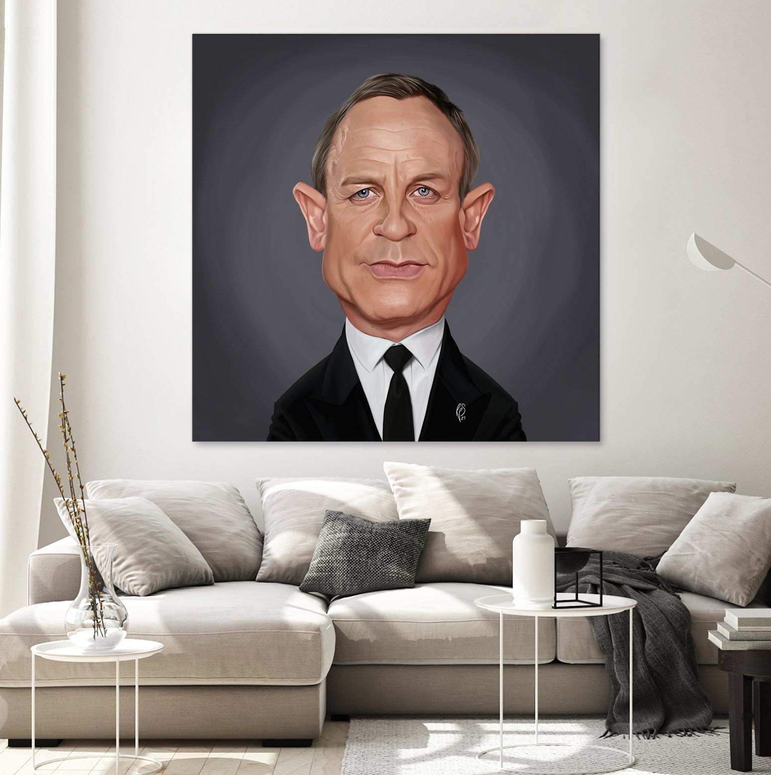 Daniel Craig by Rob Snow on GIANT ART - brown digital painting