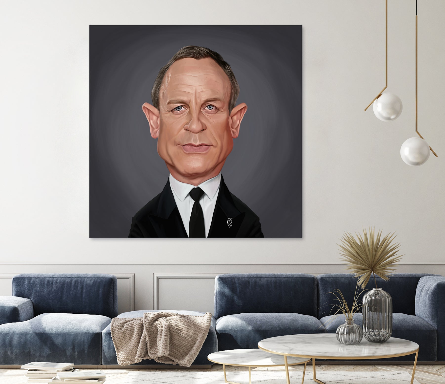 Daniel Craig by Rob Snow on GIANT ART - brown digital painting