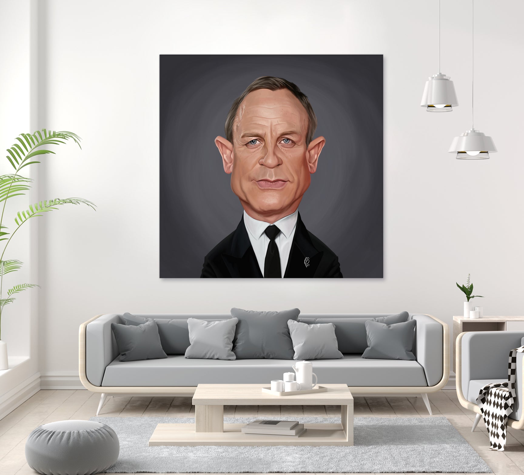 Daniel Craig by Rob Snow on GIANT ART - brown digital painting