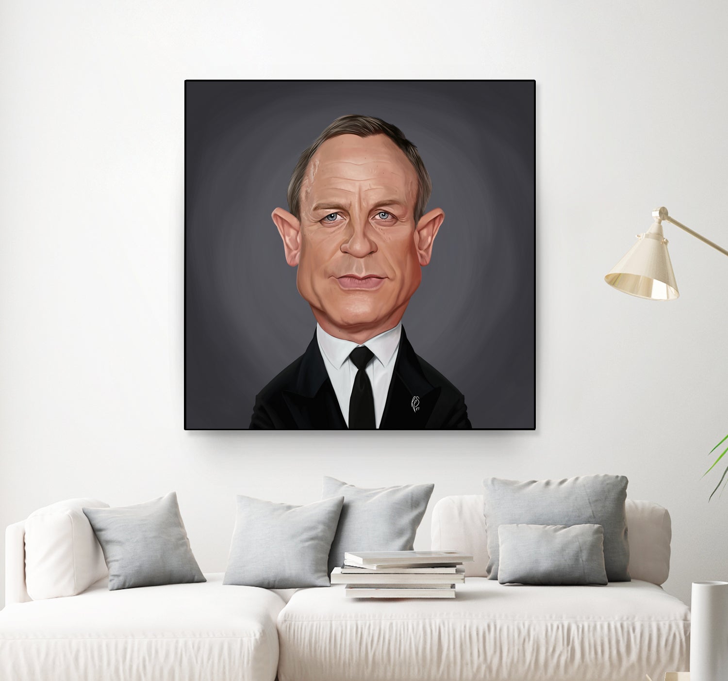 Daniel Craig by Rob Snow on GIANT ART - brown digital painting