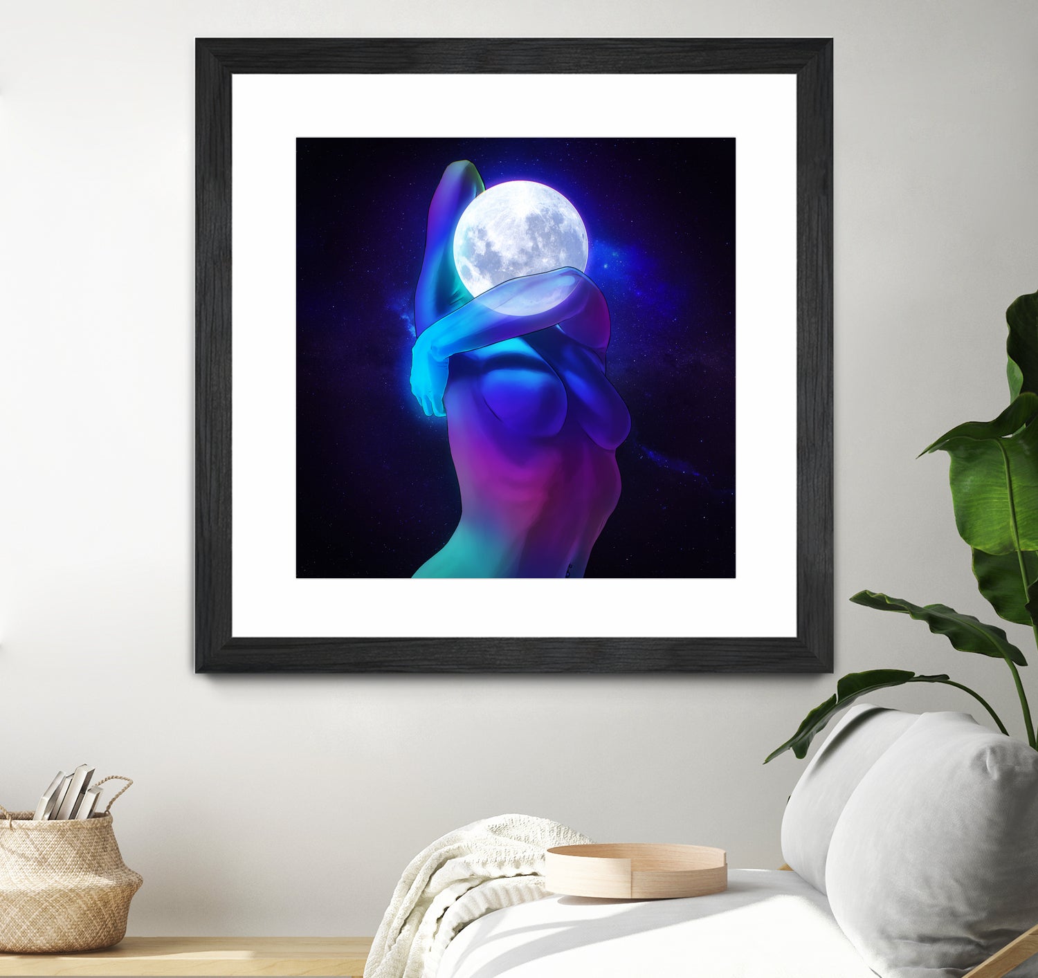 Moon Head by Francois Martin Painchaud on GIANT ART - blue character design