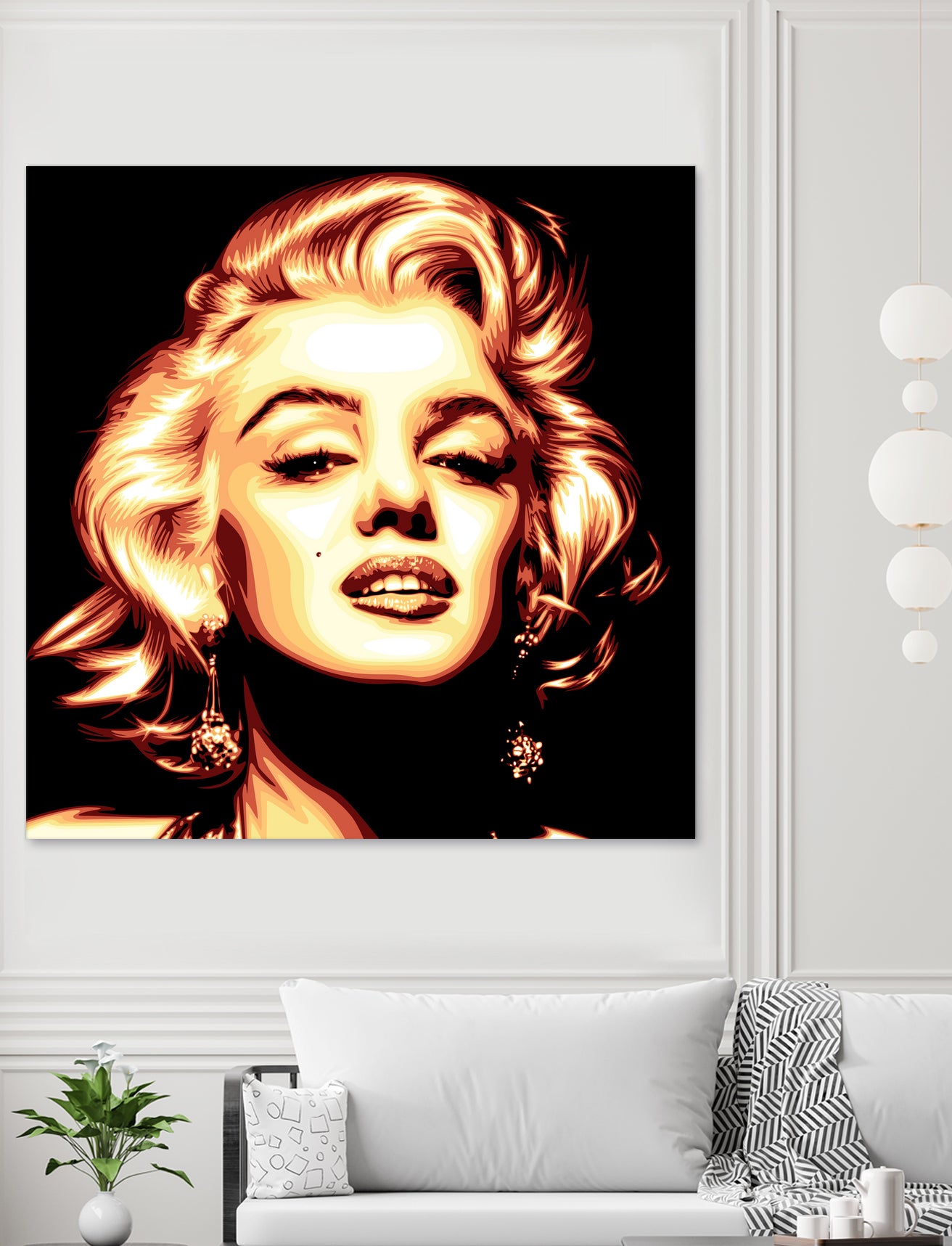 Marilyn Monroe by Harun Elibol on GIANT ART - white vector illustration