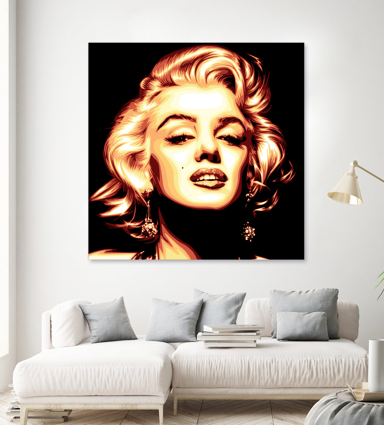 Marilyn Monroe by Harun Elibol on GIANT ART - white vector illustration