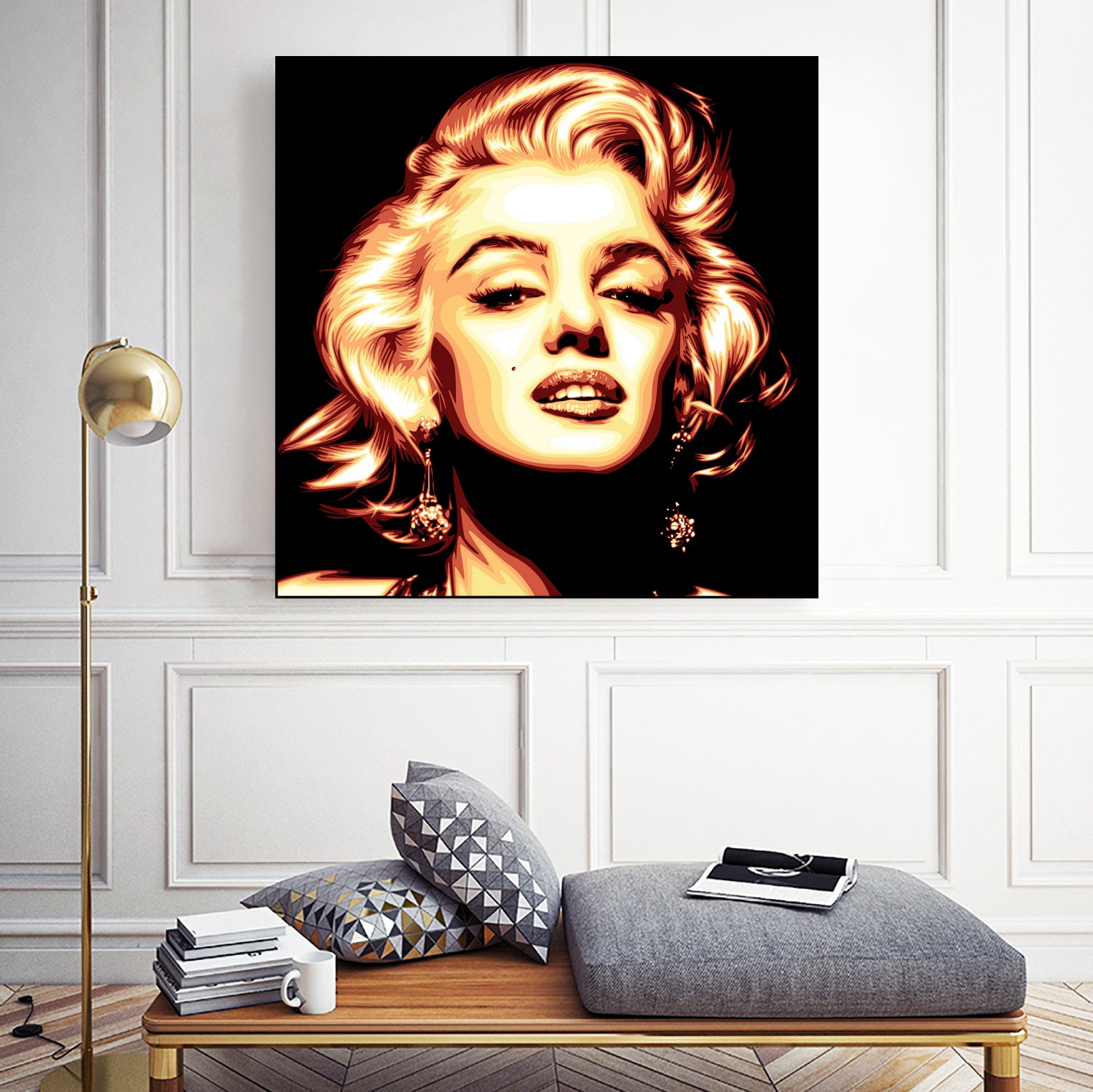 Marilyn Monroe by Harun Elibol on GIANT ART - white vector illustration