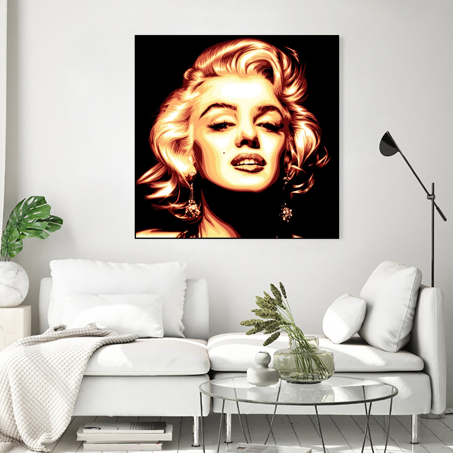 Marilyn Monroe by Harun Elibol on GIANT ART - white vector illustration